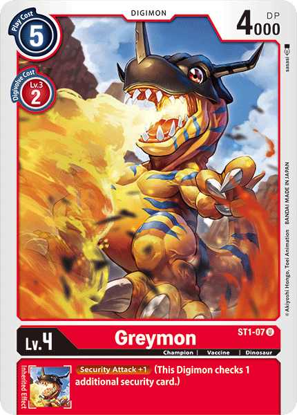 Greymon [ST1-07] [Mazo Inicial: Gaia Red]