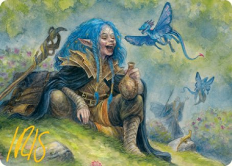Carte artistique Manipulateur du Feywild (Signature estampée or) [Donjons & Dragons : Aventures dans les Royaumes oubliés - Série artistique]