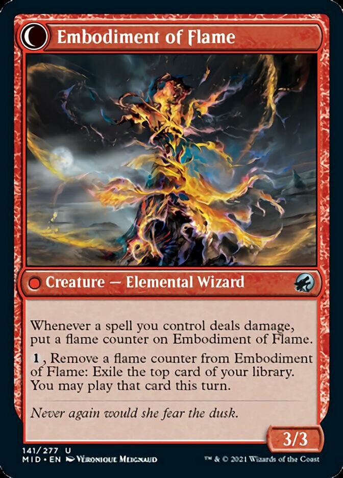 Canalisateur de flammes // Incarnation de flammes [Innistrad: Chasse de minuit]