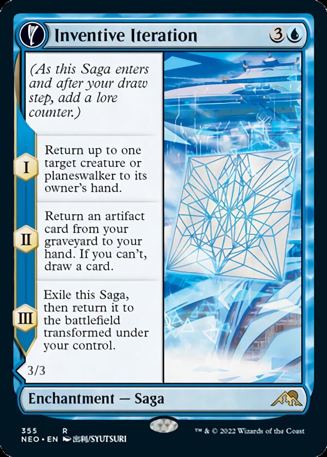 Itération inventive // Percée vivante (Lueur douce d'exposition) [Kamigawa: Dynastie Néon]