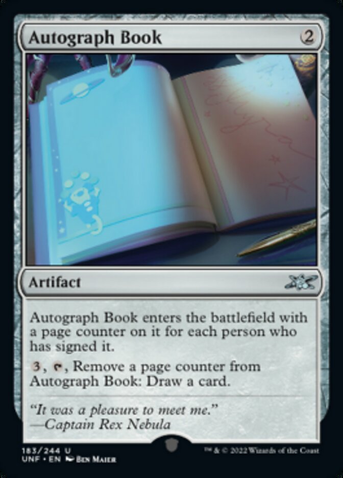 Livre d'autographes [Unfinity]