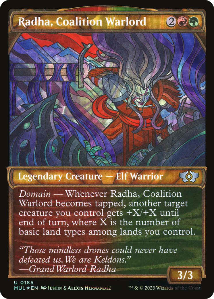 Radha, Caudillo de la Coalición (Halo Foil) [Leyendas del Multiverso]