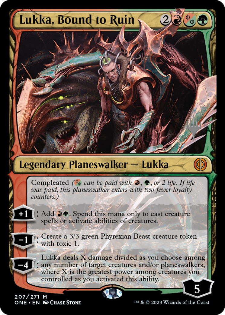 Lukka, le fléau lié (Promo Pack) [Phyrexia: Tout sera un – Promos]