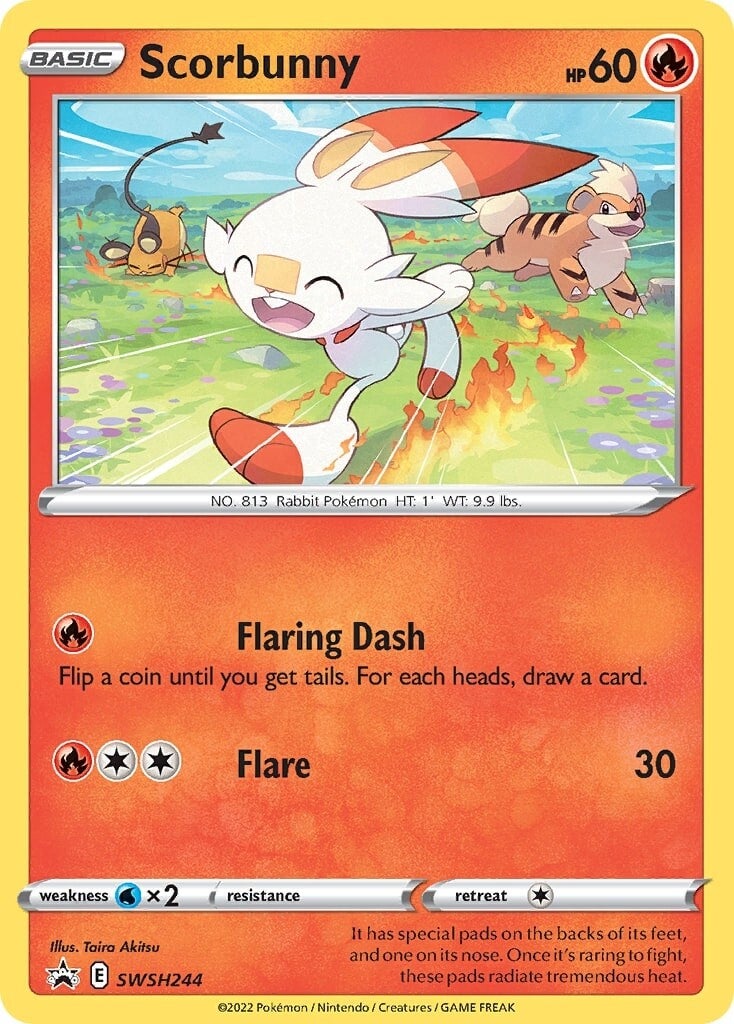 Scorbunny (SWSH244) [Espada y Escudo: Promocionales Black Star]