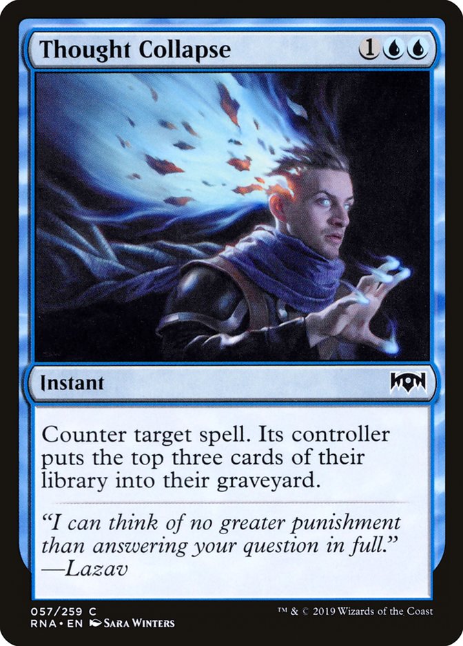 Effondrement de pensées [Allégeance de Ravnica]