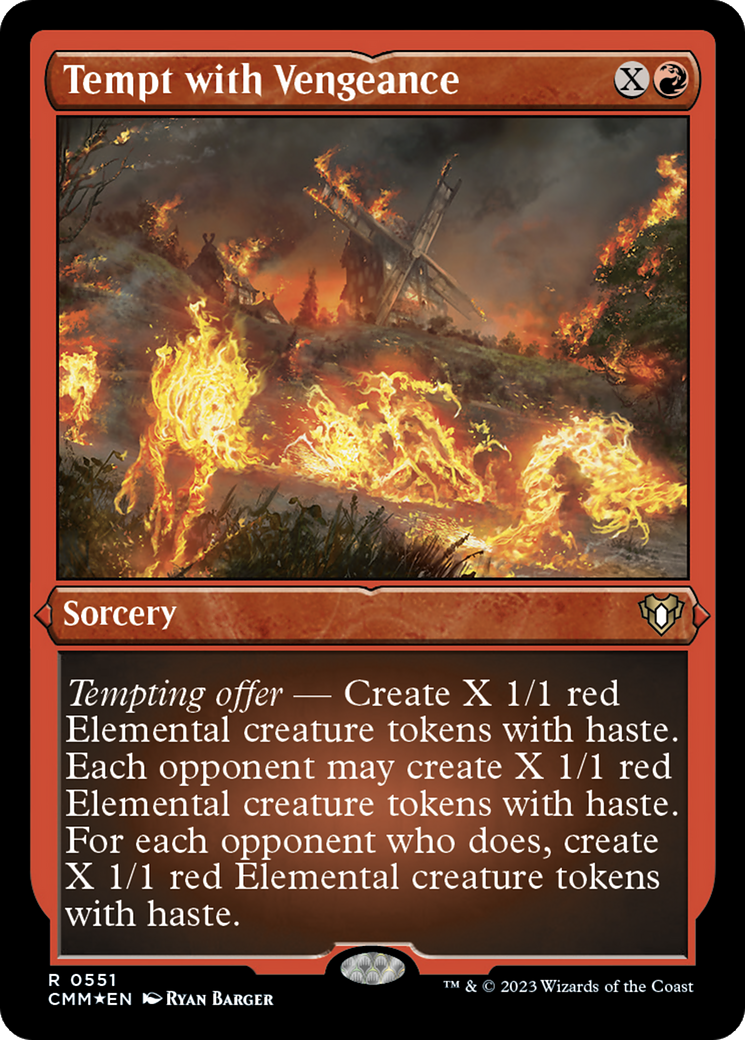 Tentation par la Vengeance (Foil Etched) [Commander Masters]