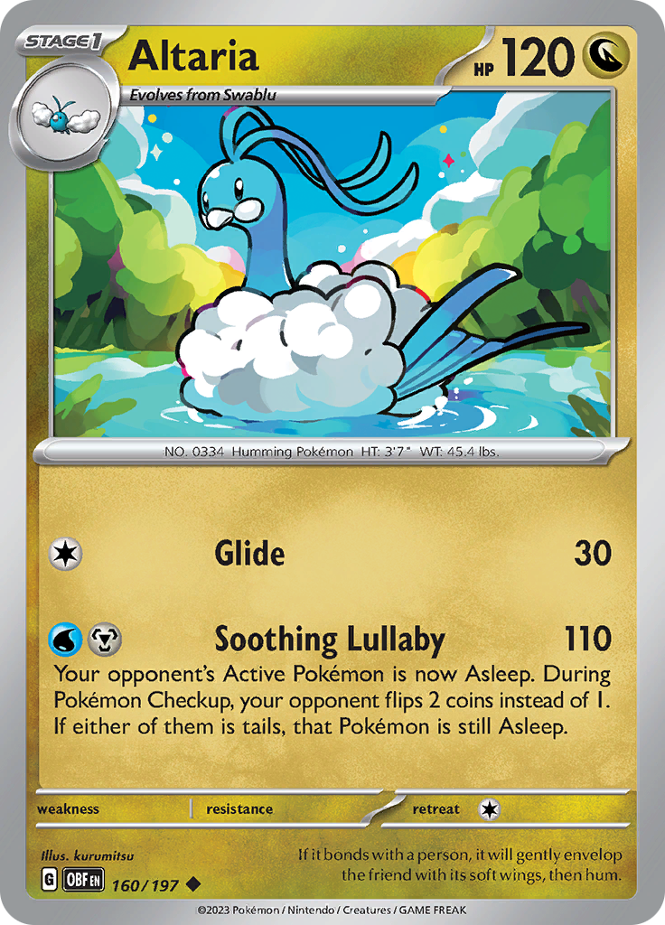 Altaria (160/197) [Escarlata y Púrpura: Llamas Obsidianas]
