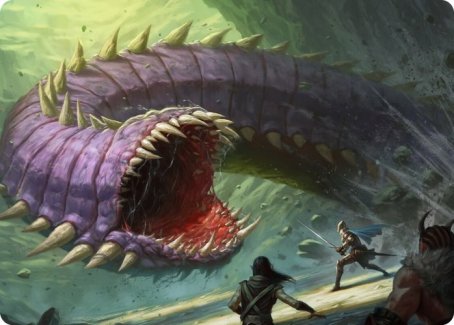 Carte d'art Ver pourpre [Donjons & Dragons : Aventures dans les Royaumes Oubliés - Série d'illustrations]