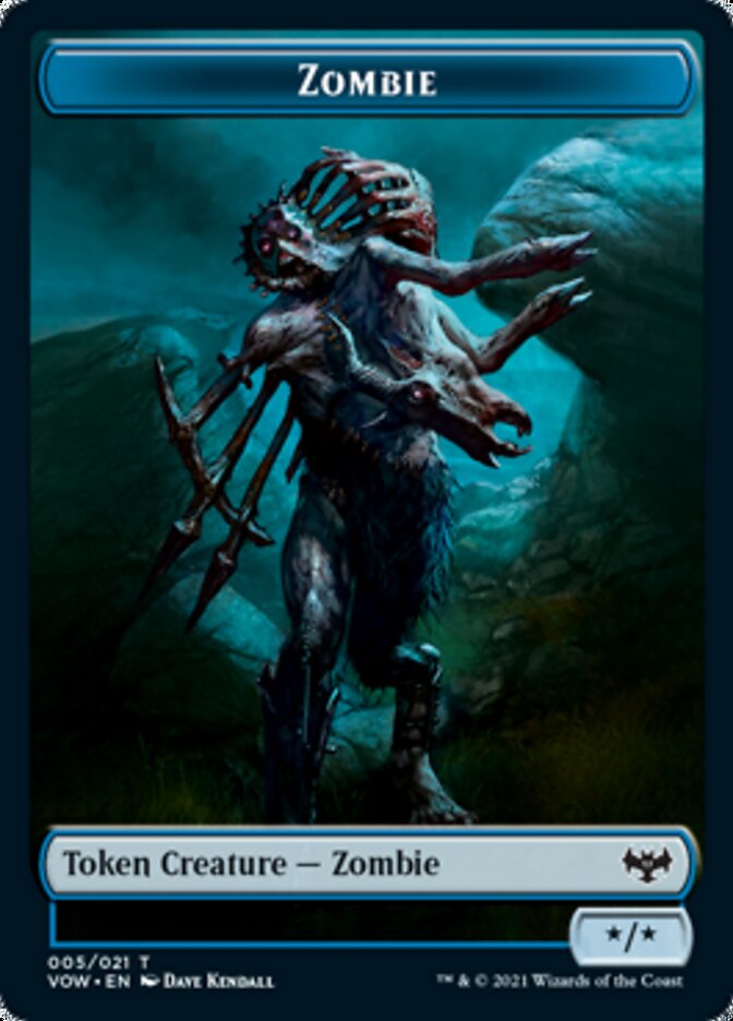 Ficha de Zombi (005) [Innistrad: Voto Carmesí Fichas]