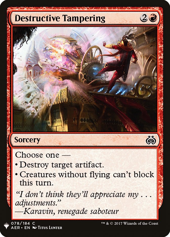 Manipulation destructrice [Booster mystère]