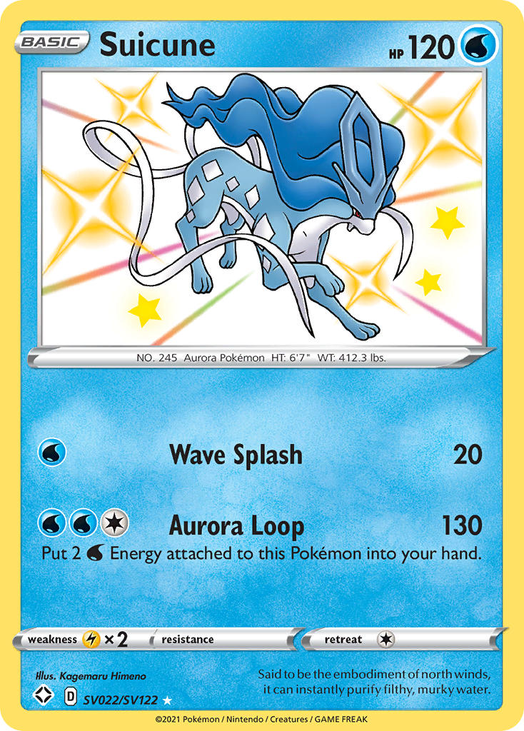 Suicune (SV022/SV122) [Épée et Bouclier : Destinées Radieuses]
