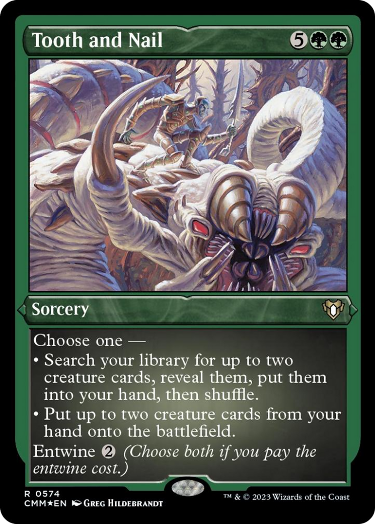 Dent et Ongle (gravure à l'acide) [Commander Masters]