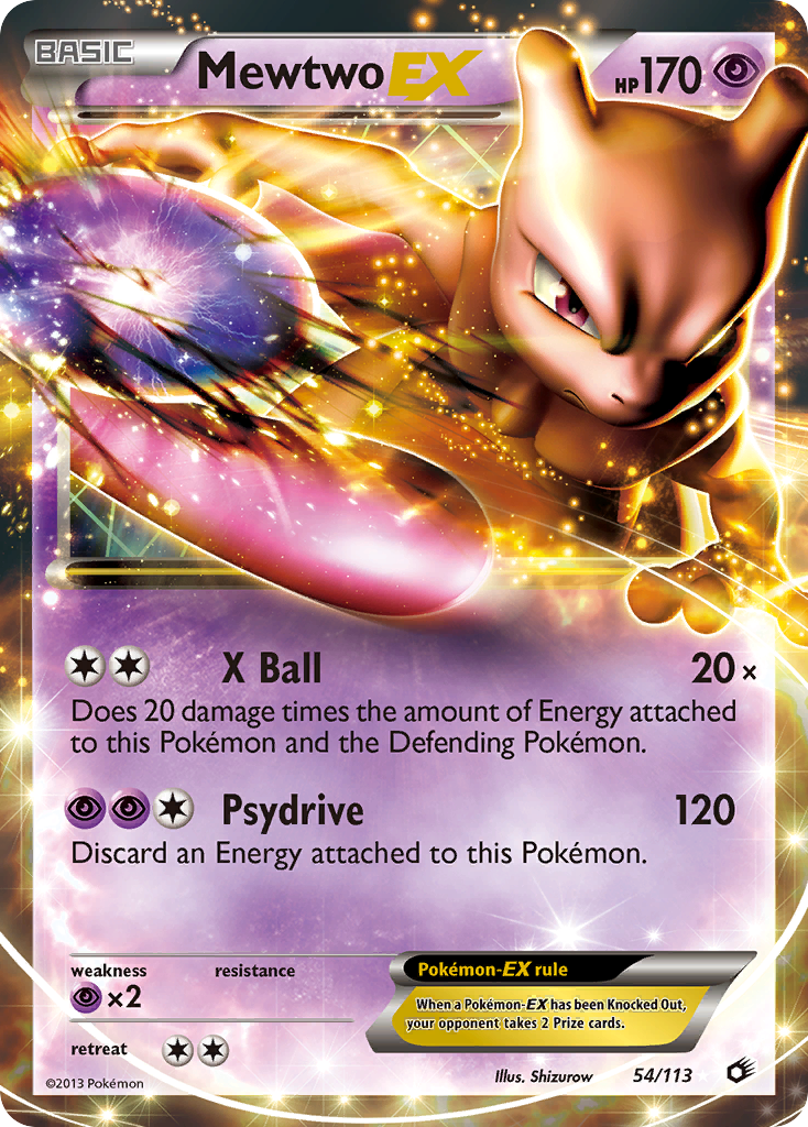 Mewtwo EX (54/113) [Noir & Blanc : Trésors Légendaires]