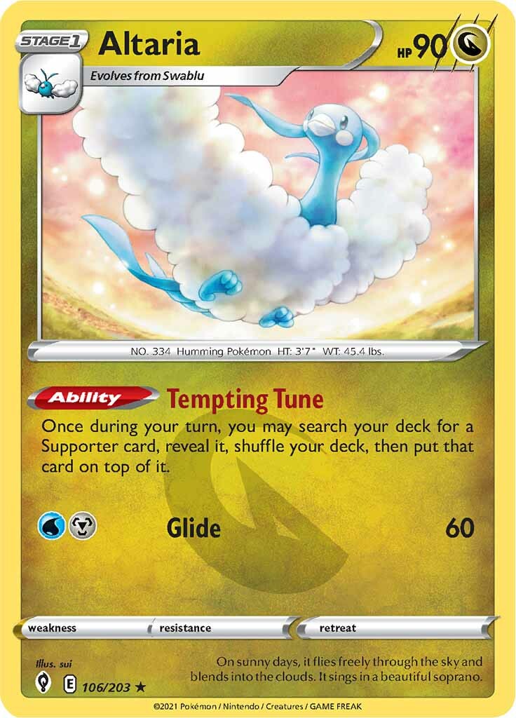 Altaria (106/203) [Épée et Bouclier : Ciel Évolutif]