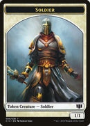 Soldat // Esprit Jeton recto-verso [Commander 2014 Jetons]