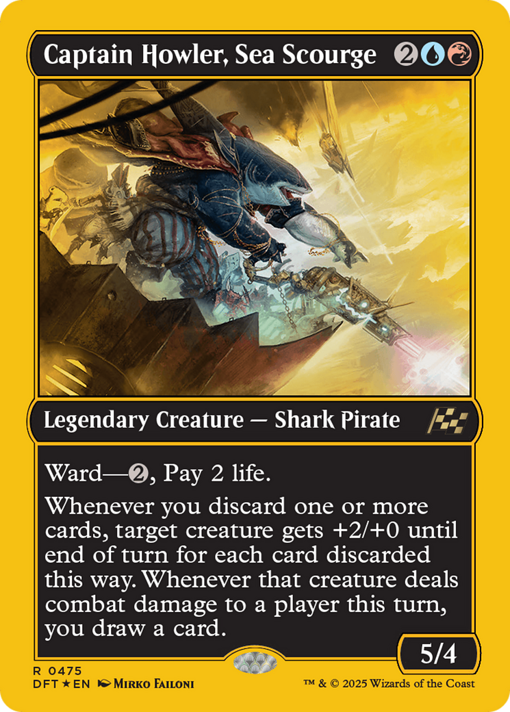 Capitaine Hurlenfer, Fléau des Mers (Premium pleine illustration, 1re place) [Aetherdrift]