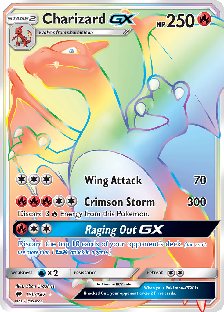 Dracaufeu GX (150/147) [Soleil et Lune : Gardiens de l’ombre]