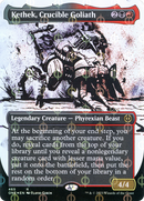 Kethek, Golem du creuset (Ichor sans bordure, format élargi et parfait, brillant) [Phyrexia : Tout sera un]