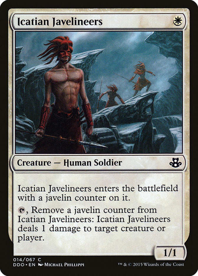 Javeliniers icatiens [Decks affrontement : Elspeth contre Kiora]