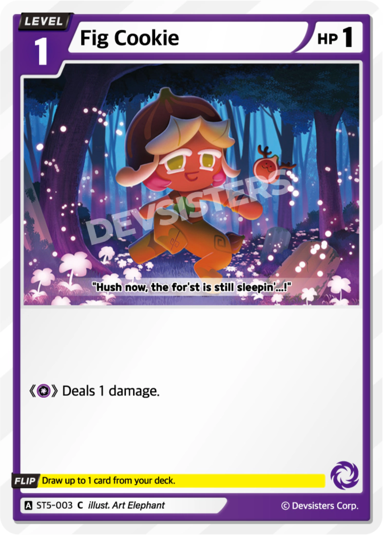 Image for Fig Cookie (ST5-003) (ST5) - CookieRun: Braverse TCG