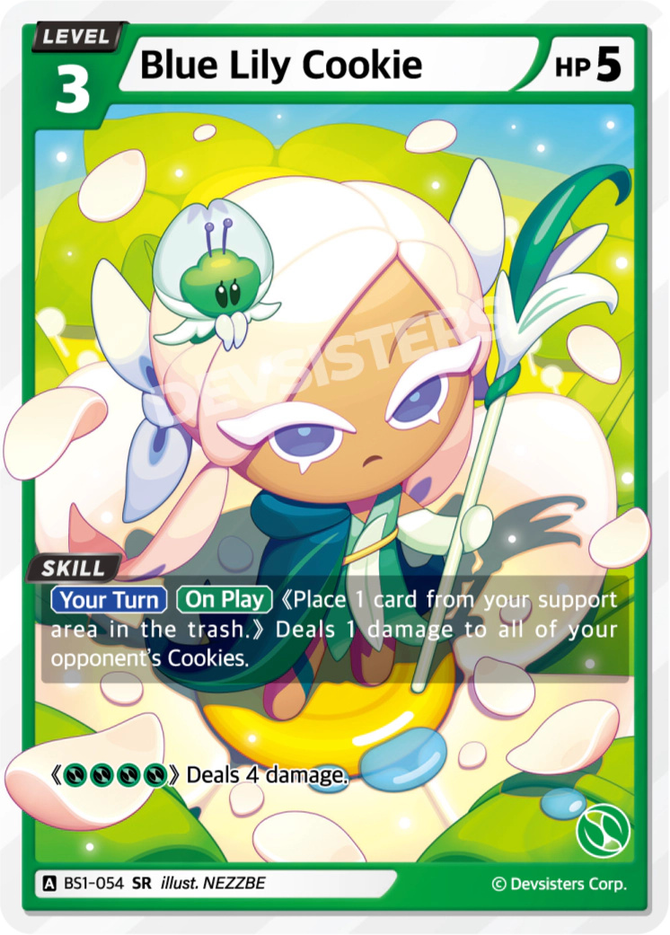 Image for Blue Lily Cookie (BS1-054) (BS1) - CookieRun: Braverse TCG