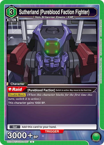 Image for Sutherland (Pureblood Faction Fighter) (UE04BT/CGH-1-057) (UE04BT) - Union Arena