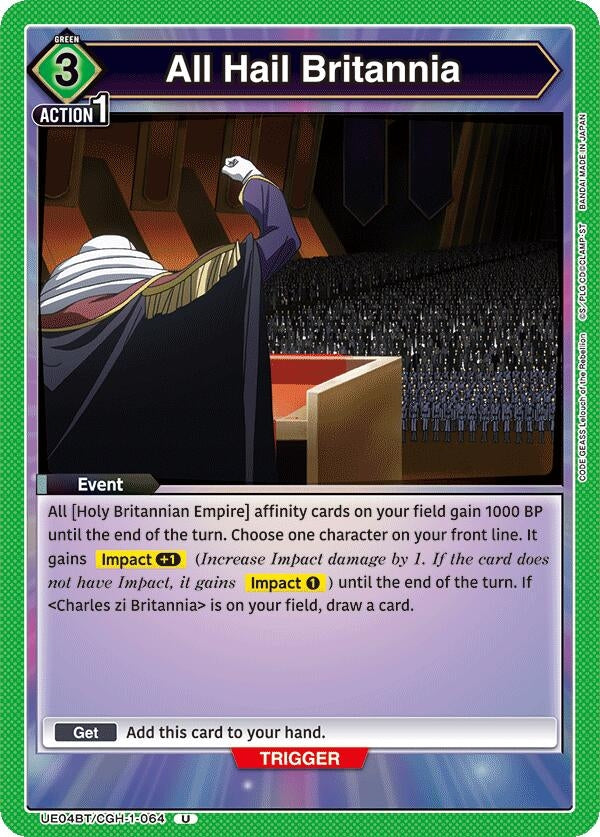 Image for All Hail Britannia (UE04BT/CGH-1-064) (UE04BT) - Union Arena