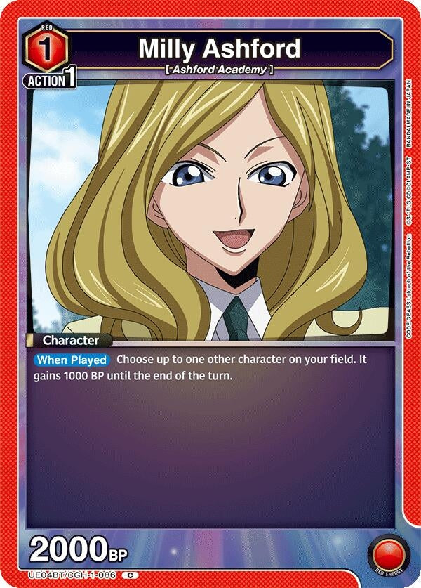 Image for Milly Ashford (086) (UE04BT/CGH-1-086) (UE04BT) - Union Arena