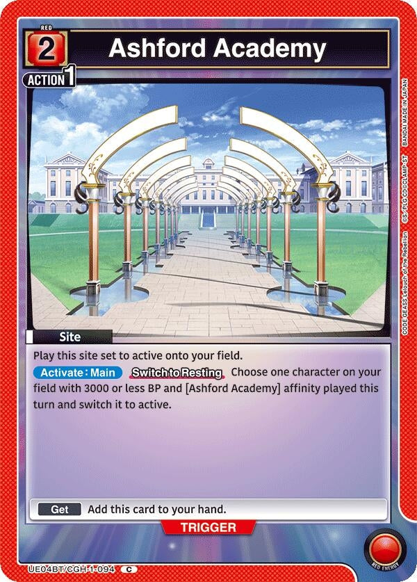 Image for Ashford Academy (UE04BT/CGH-1-094) (UE04BT) - Union Arena