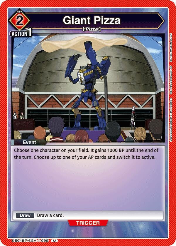 Image for Giant Pizza (UE04BT/CGH-1-099) (UE04BT) - Union Arena