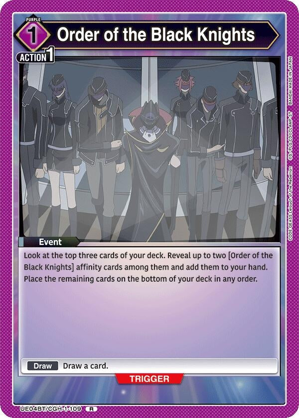 Image for Order of the Black Knights (UE04BT/CGH-1-109) (UE04BT) - Union Arena