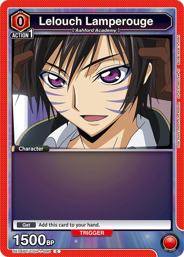 Image for Lelouch Lamperouge (090) (Box Topper Foil) (UE04BT/CGH-1-090) (UE04BT) - Union Arena
