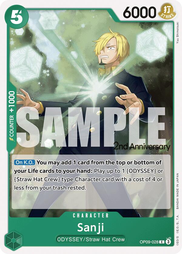 Sanji [Empereurs du Nouveau Monde : Cartes du tournoi du 2e anniversaire]