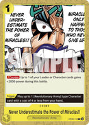 Ne sous-estimez jamais le pouvoir des miracles !! [Empereurs du Nouveau Monde : Cartes du tournoi du 2e anniversaire]