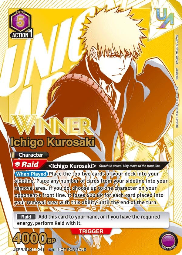 Image for Ichigo Kurosaki (041) (Winner) (UEPR/BLC-1-041) (UEPR) - Union Arena
