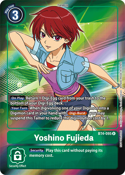 Yoshino Fujieda [BT4-095] (Carta Promocional de la Caja de Compra) [Promociones de Great Legend]