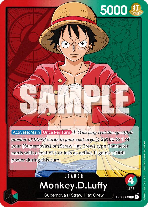 Monkey.D.Luffy [Cartes du paquet de démo One Piece]