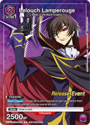 Image for Lelouch Lamperouge (Release Event Participation) (UEPR/CGH-1-016) (UE04BT_RE) - Union Arena