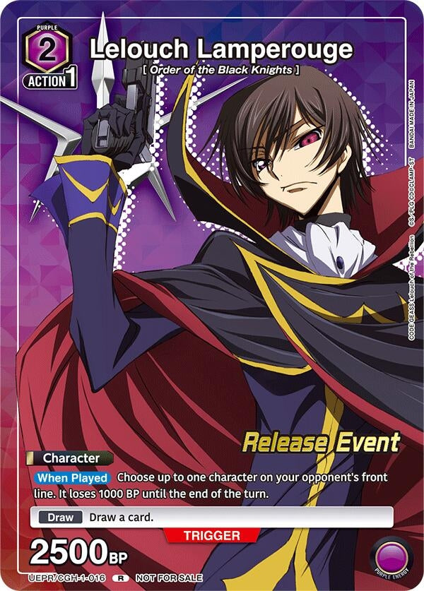 Image for Lelouch Lamperouge (Release Event Participation) (UEPR/CGH-1-016) (UE04BT_RE) - Union Arena