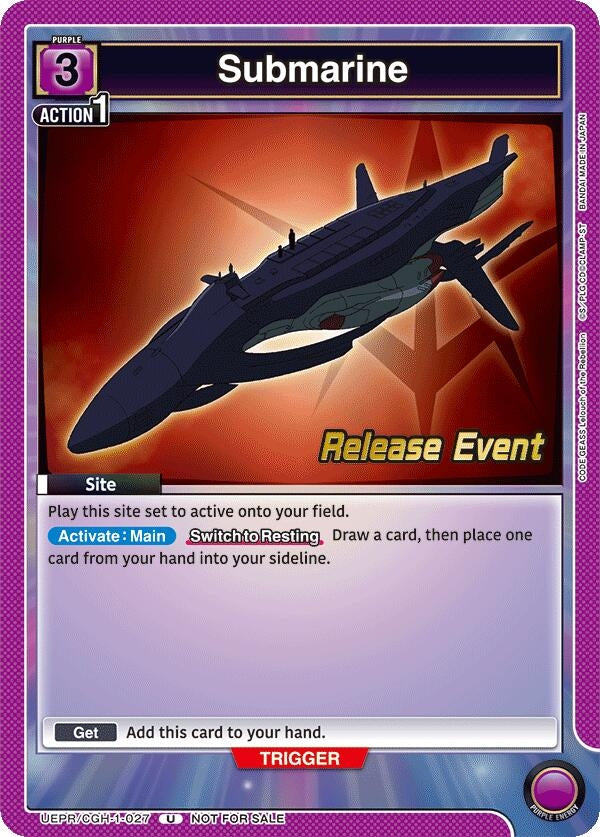 Image for Submarine (UEPR/CGH-1-027) (UE04BT_RE) - Union Arena