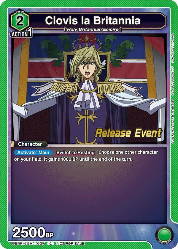 Image for Clovis la Britannia (UEPR/CGH-1-037) (UE04BT_RE) - Union Arena