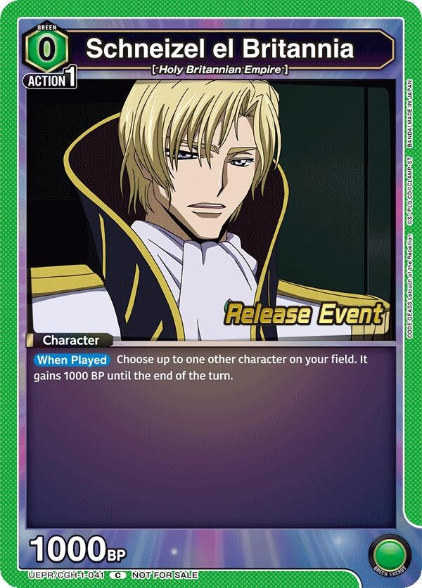 Image for Schneizel el Britannia (UEPR/CGH-1-041) (UE04BT_RE) - Union Arena
