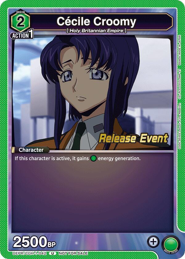 Cecile Croomy - UE04BT: CODE GEASS: Lelouch of the Rebellion Release Event Cards (UE04BT_RE)