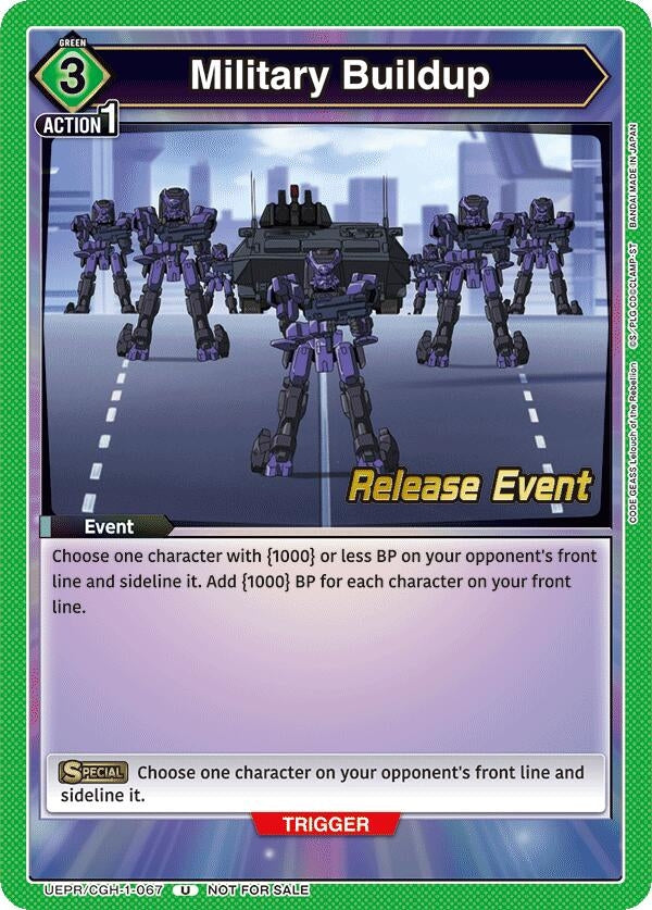 Image for Military Buildup (UEPR/CGH-1-067) (UE04BT_RE) - Union Arena