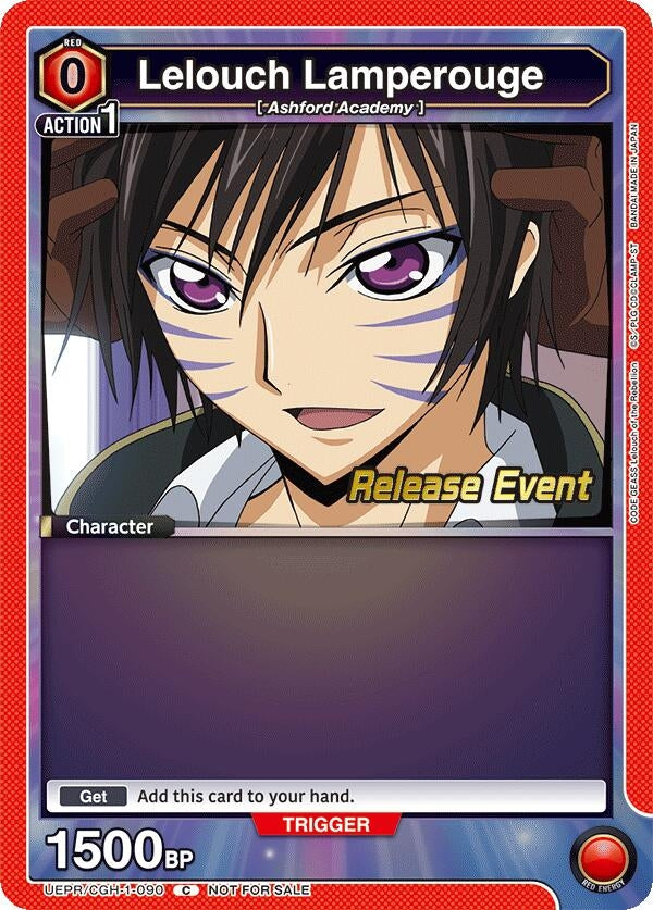 Image for Lelouch Lamperouge (090) (UEPR/CGH-1-090) (UE04BT_RE) - Union Arena