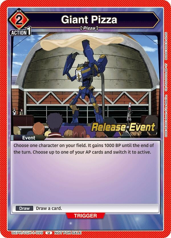 Image for Giant Pizza (UEPR/CGH-1-099) (UE04BT_RE) - Union Arena