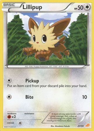 Lillipup (27/30) [Negro y Blanco: Kit de Entrenador - Excadrill]