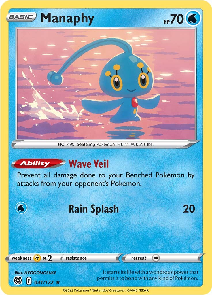 Manaphy (041/172) [Épée et Bouclier : Astres Radieux]
