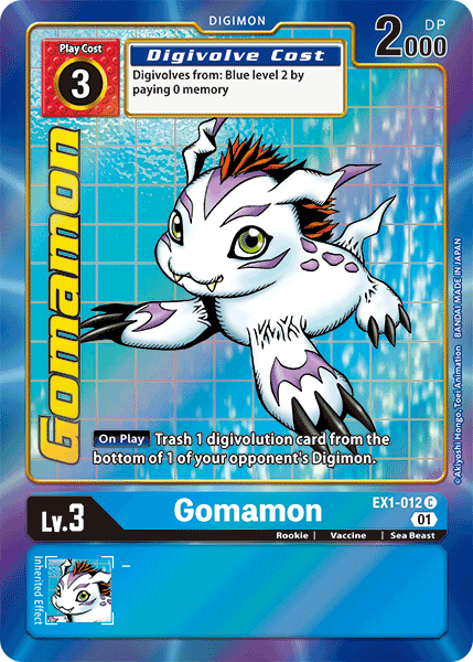 Gomamon [EX1-012] (Arte Alternativo) [Colección Clásica]
