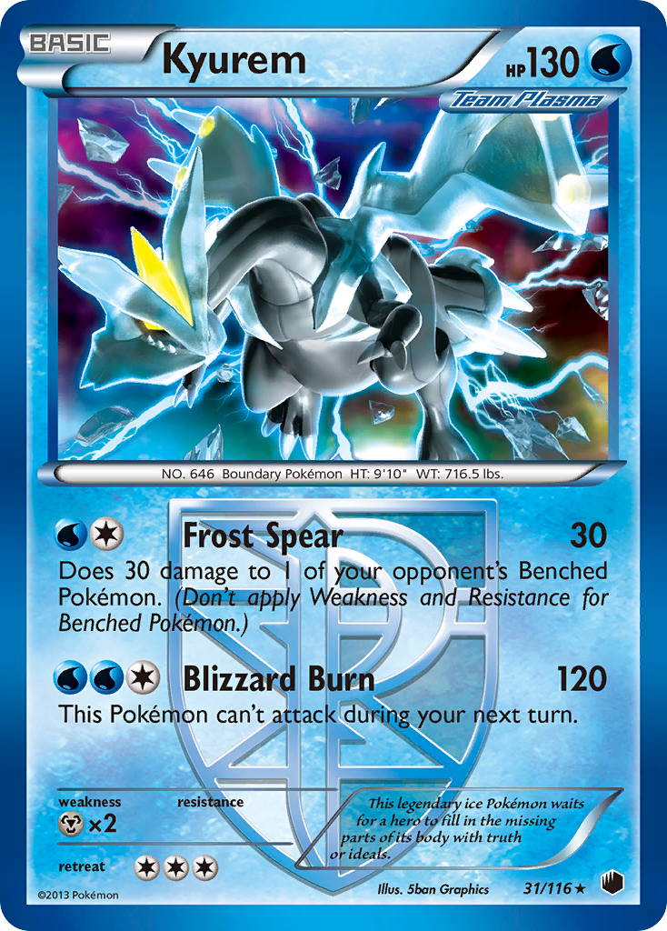 Kyurem (31/116) [Noir & Blanc : Tempête Plasma]